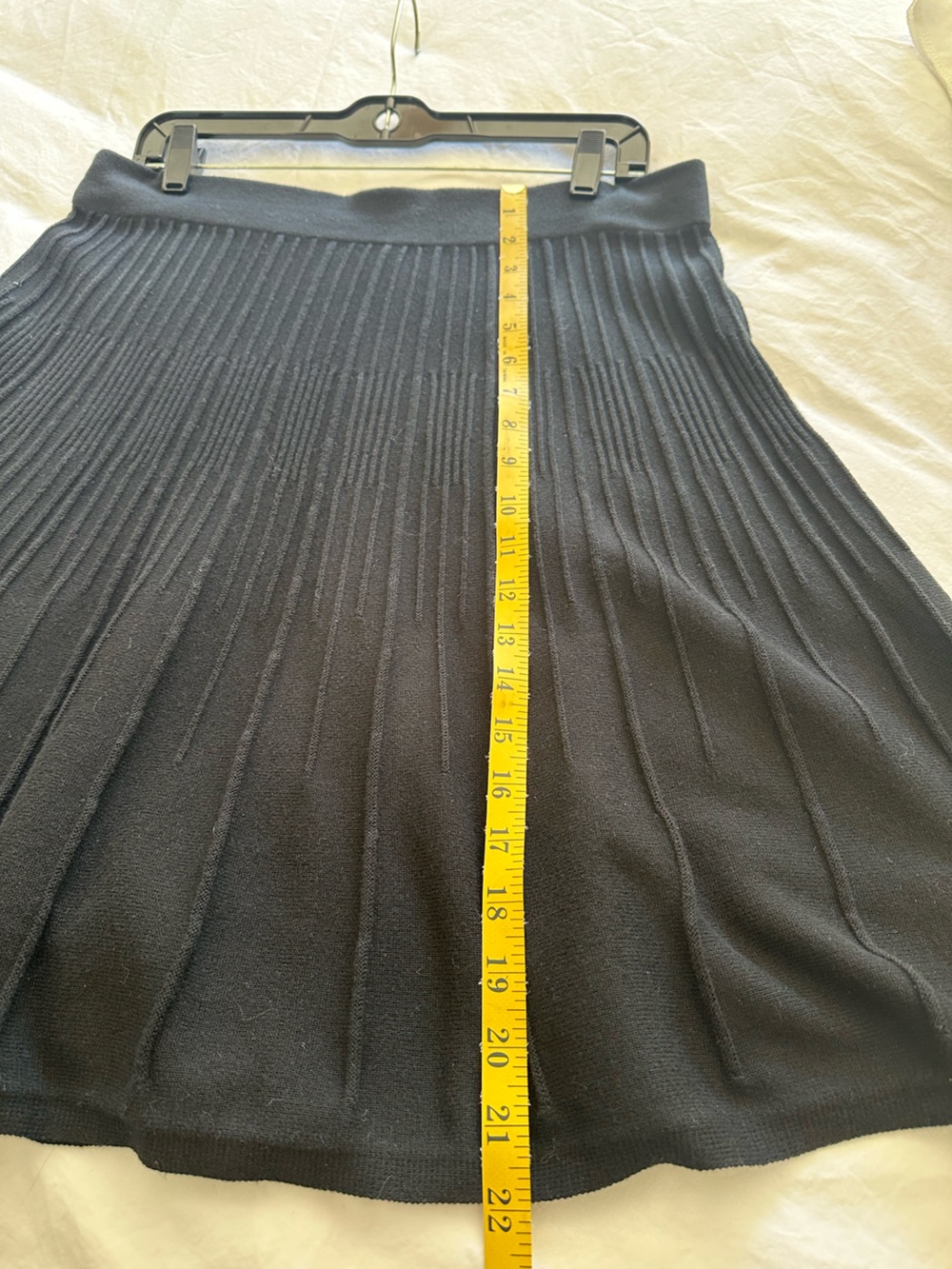 CAbi Black Knit Circle Skirt, size medium - Picture 6 of 7